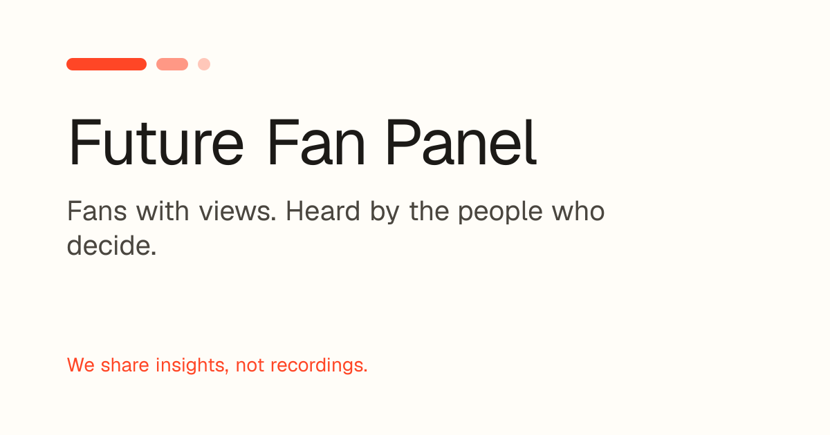 Privacy notice | Future Fan Panel